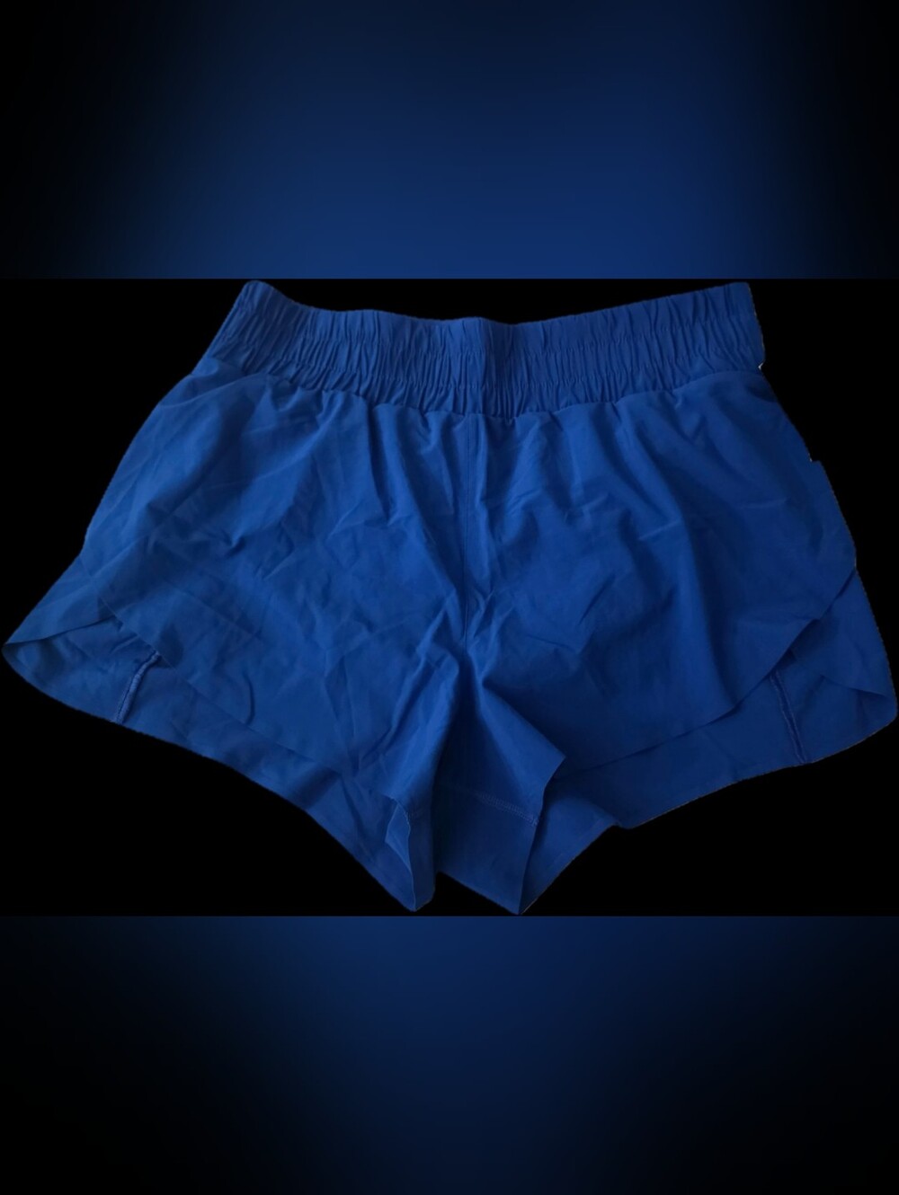 SPANX Royal Blue Athletic Shorts with Elastic Waist